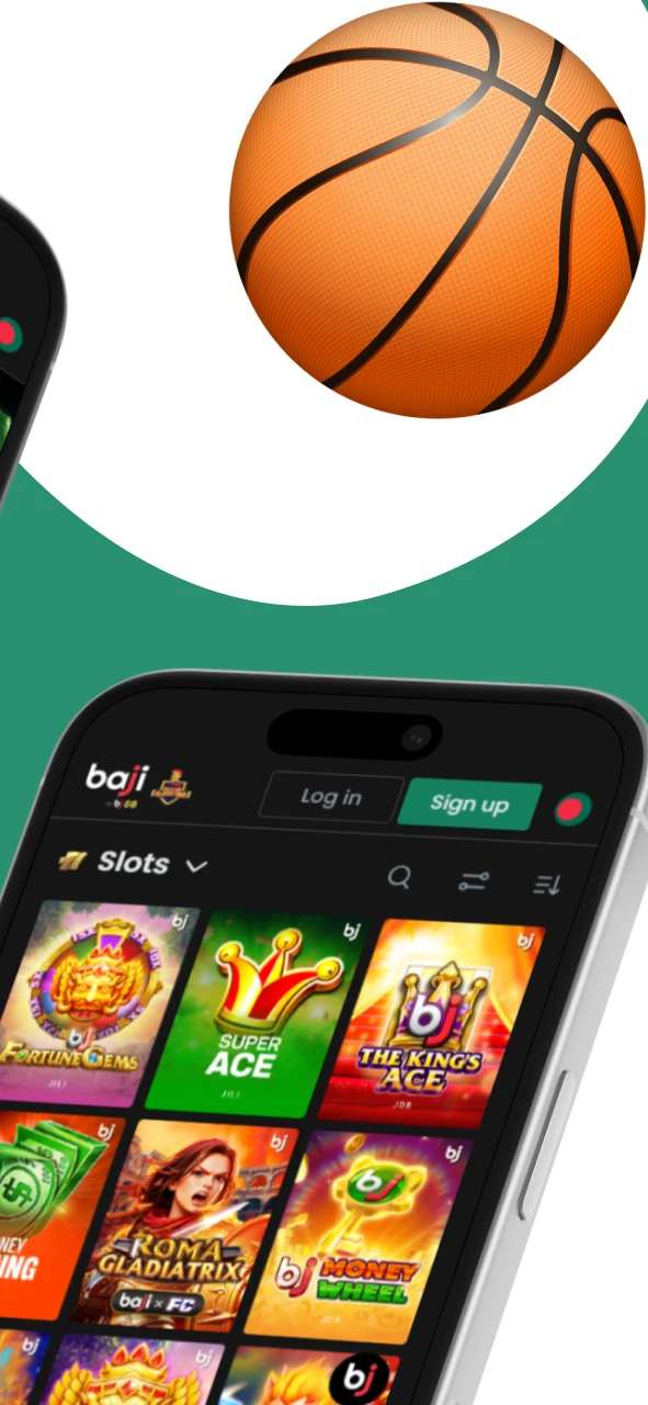 Start playing slot games on the Baji iOS app.