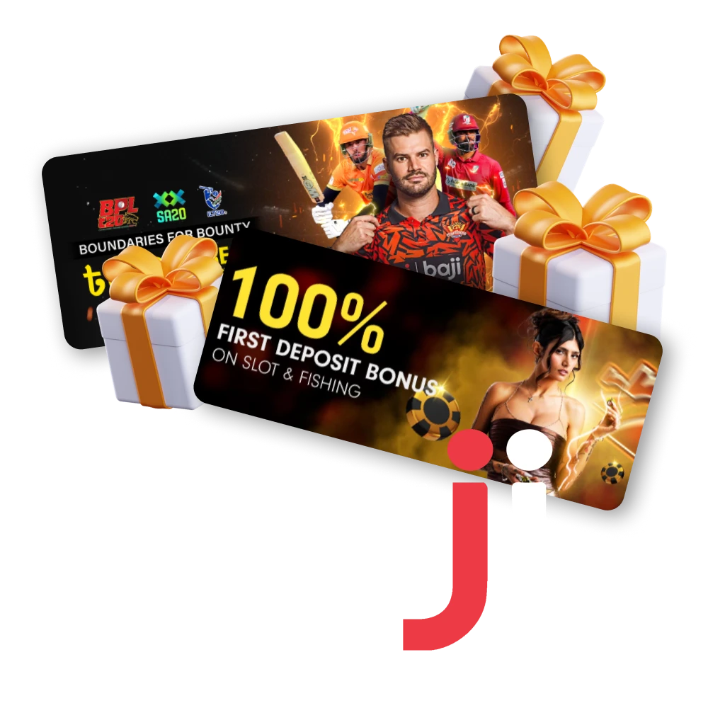 Baji provides a variety of bonuses and promotions.