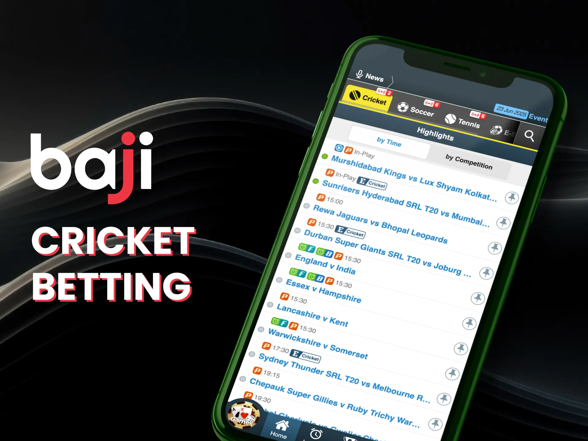 Bet on cricket and win big on Baji.