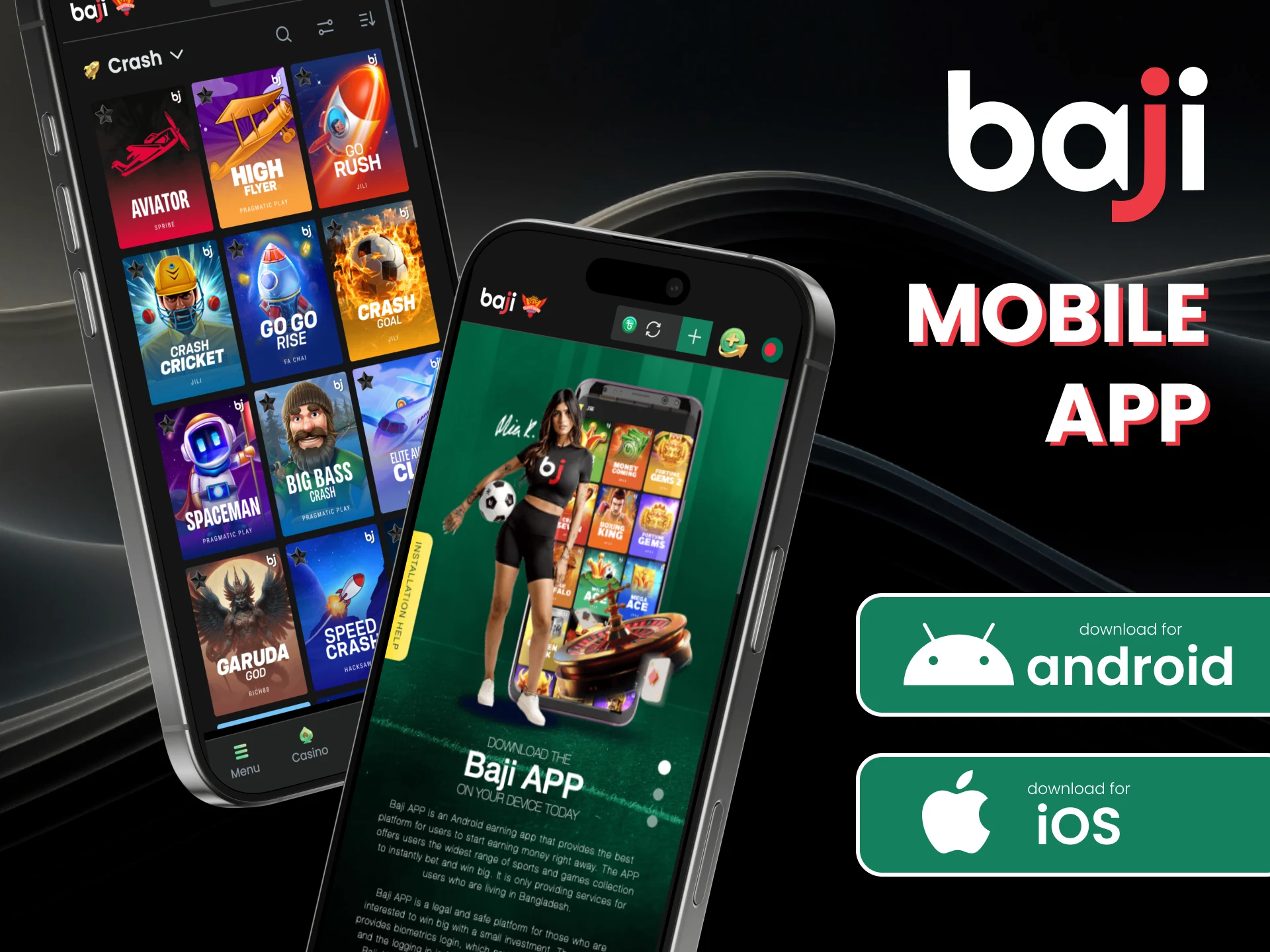Install Baji today and experience fast mobile gameplay with easy deposits and instant access.